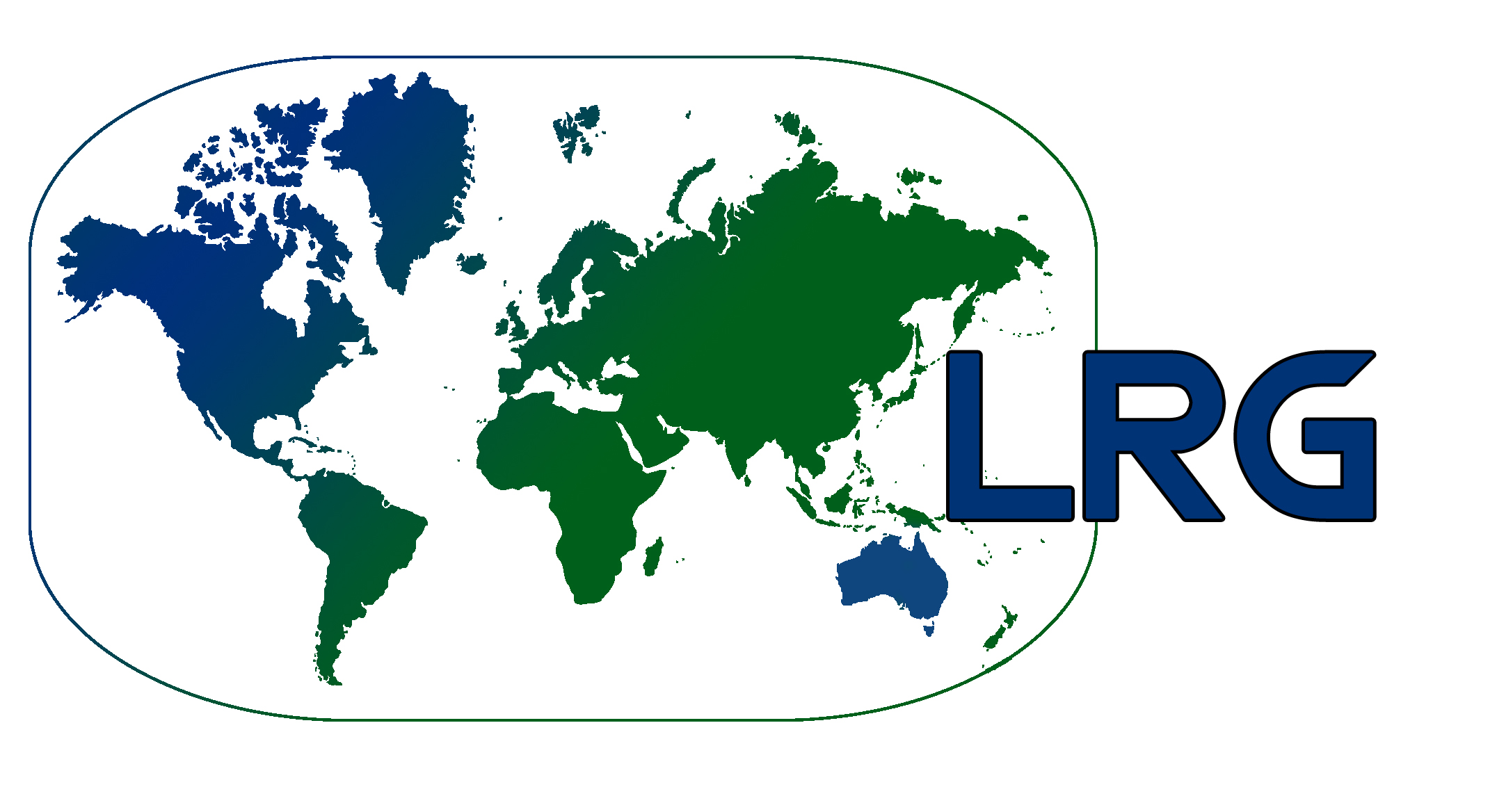 LRG logo zonder tekst groen blauw